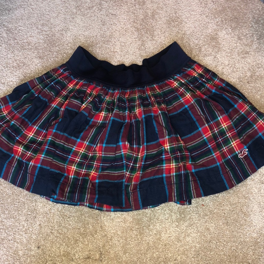 Hollister plaid mini skirt